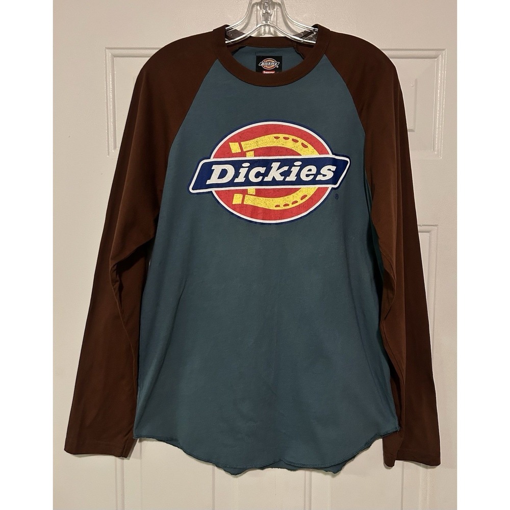 Supreme x Dickies Raglan Long Sleeve Shirt Dark Slate Brown FW24 Men's Small